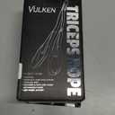 Vulken Tricep Rope Cable Attachment. 28.7 Inch & 22 Inch Two Lengths Built in One Pull Down Rope (Black)