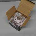 Championship Ring Display Case with Led Light, UV-Protected Clear Challenge Coin Holder with Walnut Wood Stand Base, Display Box for Memorabilia, Gift for Baseball, Softball, Super Bowl, Football Ring