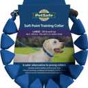 PetSafe Soft Point Training Collar - Comfortable No-Pull Adjustable Quick-Release Collar with Removable Soft Rubber Points - Pain-Free Training for Better Leash Manners - Large - Blue