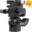 Godox Type E Flash Speedlite Hot Shoe Umbrella Light Holder Universal Mount Stand Flash Bracket Compatible with Godox V860III TT685II V850III V860II TT350 TT600 V350