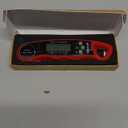 GDEALER Meat Thermometer Digital Instant Read Food Thermometer Waterproof Ultra-Fast for Grill Cooking Kitchen with Backlight & Calibration (Red)