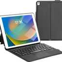 iPad 9.7 Keyboard Case with Touchpad & Built-in Stand, Bluetooth Wireless for iPad 6th 2018/5th Gen 2017, Air 2, Pro 9.7, Ultra-Light 423g