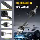 Front CV Axle Shaft for Polaris Sportsman 570 (Touring X2 EPS SP) / Sportsman 450 HO 2015-2022; 1 pcs Left/Right Greased 4340 Chromoly Steel CV Axle Drive Shaft Assembly Replaces for 1332931