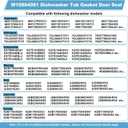 W10864081 Dishwasher Tub Gasket Door Seal Replacement