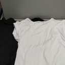 2Pack Womens T Shirts Cap Sleeve 2026 Spring Summer Tops Crewneck Casual Business Fashion Clothes Loose Fit Outfits, M