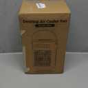 Portable Air Conditioners Cooling Fan w/Remote & Built-in Battery, 1200ML Water Tank for Room Bedroom Office (Black)