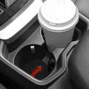 2PCS Car Cup Holder Coaster Compatible with 2019-2025 Toyota RAV4 Silicone Non-Slip Cup Holder Coasters for Toyota Interior Accessories(Black&Red)