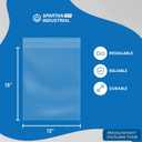 12" X 15" Self-Sealing Cellophane Bags (1000 Count) Clear Poly Packaging for Clothing, Prints, Photos, Documents - Reinforced Resealable Cello Bags for Small Business Shipping - Spartan Industrial