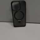 TORRAS Ultra Magnetic Ostand for iPhone 15 Pro Case [Fit for MagSafe] [Sturdy Stand & Ring Holder] Mil-Grade Shockproof Matte Anti-Scratch Slim Protective Kickstand Phone Case, Black Titanium 6.1"