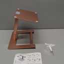 Laptop Stand for Desk, Ergonomic Aluminum Laptop Stand Adjustable Height from 7-15", Sitting and Standing Laptop Riser for 10-17" Notebook