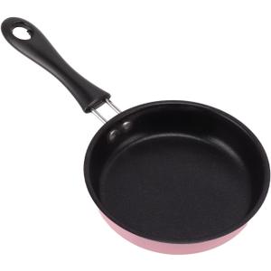 4.7inch Mini Frying Pan, Breakfast Small Fry Egg Pan with Long Handle, Stainless Steel Prevent Stick Induction Pot, Portable Camping Cooking Omelet Pan, Dishwasher ()