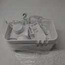 LUXEAR Shower Caddy 5 Pack Suction Cup Shower Organizer for Bathroom Storage Home &Kitchen,No Drilling Removable Plastic Shelf Organizer with Soap Dish&Toothbrush Holder Easy Install