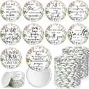 40 Pcs Christian Compact Mirrors Bulk for Women Wildflower Bible Verse Pocket Purse Mirrors Inspirational Religious Scripture Gift for Mom Women Coworkers Church Valentine Party Favor