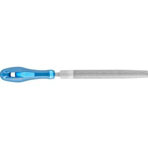 Pferd 8" Half-Round Hand File with Handle, American Pattern, Double Cut, Medium, 3/4" Width, 7/32" Thickness - Part 11024P
