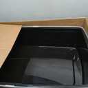 IRIS USA Cat Litter Box XX-Large Open Top with High Sided Walls Tall Scatter Shield Scoop Included Easy Clean Plastic Pan for Big Cats Kittens Multi-Cat Households 30"L x 20"W x 14"H Black