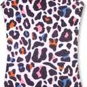 LUOUSE Swimwear for Girls Swimsuits Quick Dry Cross-Back Adjustable Strap Bathing Suit for Kids 8-9 Years