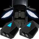 2Pcs Car Door Light - Courtesy Light Car Door Welcome Light Rechargeable, LED Projector Lamp Angel's Wings