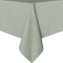 sancua Rectangle Tablecloth - 60 x 84 Inch - Stain and Wrinkle Resistant Washable Polyester Table Cloth, Decorative Fabric Table Cover for Dining Tables, Buffet Parties and Camping, Sage Green