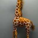 Giant Stuffed Giraffe Animal Set, 47 Inch Large Giraffe Plush Toy for Kids with Bird & Basket & Leaves & Card, Toddler Lifelike Standing Giraffe Toys Stuffed Animal Gift for Girls Boys