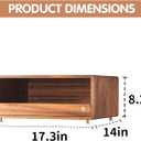 Coffee Station Organizer Wood Coffee Bar Organizer with Drawer Countertop Wooden Mug Holder for Kitchen CoffeeMaker Stand