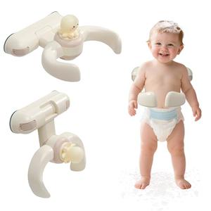 goodleben Baby Shower Stand, Adjustable Wall-Mounted Baby Shower Standing Support, Foldable Bath Stand for Infants 6–36 Months, Toddler Standing Assistance, Easy Install (Cute Octopus)