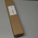 ENJOYBASICS No Drill Curtain Rods for Window 28 to 47 Inches, 5/8 Inch Diameter Renter Friendly Drapery Rod with Adhesive Brackets without Drilling, Adjustable from 27 to 52 Inches, White