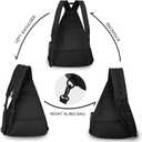 Goloni Pickleball Bag for Women Men, Convertible Pickleball Backpack Sling Bag with Fence Hook, Waterproof Polyester Paddle Bag with Multiple Compartments