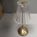 Bornerwhite 8 Pcs Cordless Table Lamp Rechargeable Touch Lamp, Gold Flower