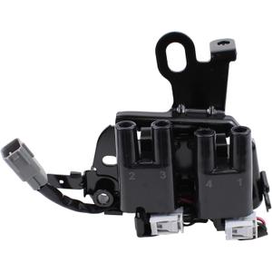 JDMON 1PC Ignition Coil and 4PC Spark Slugs Compatible with Hyundai Elantra 20072012, Kia Soul 20102011 Replacement for UF593, 2730123900, 2.0L