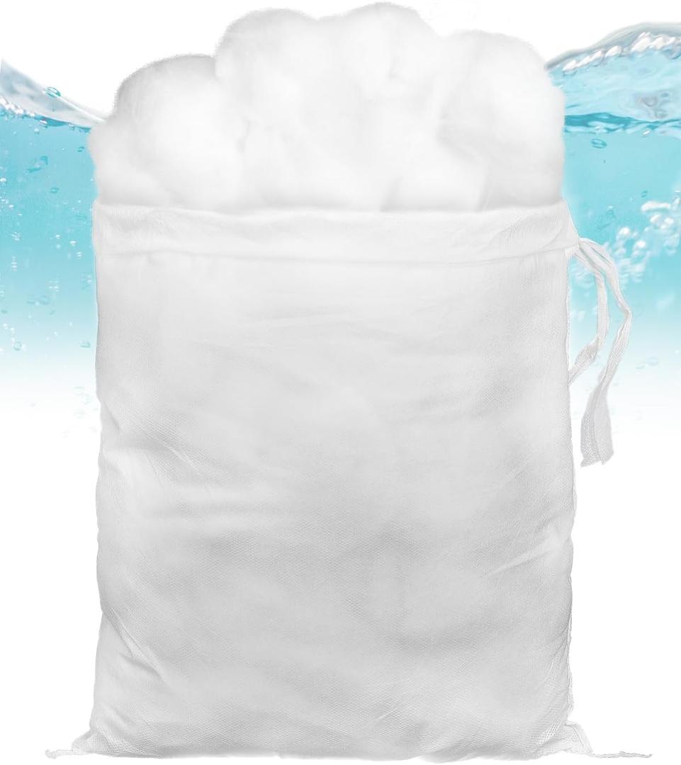 Pawfly Filter Floss for Fish Tank, Aquarium Filter Media, Aquarium Filter Floss, Polyester Filter Cotton for Freshwater & Saltwater, White Fiber Sponge for Filtration, 8.8 Ounces