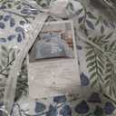 Levtex Home - English Forest Green Quilt Set - Full/Queen Quilt and Two Standard Shams - Leaves - Green, Blue, White - Quilt (88x92in.) and Shams (20x26in.) - Reversible - Cotton