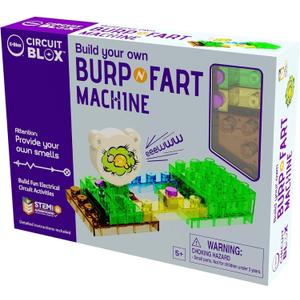 E-Blox Building Blocks STEM Circuit Kit, Build Your Own Burp & Fart Machine, Add Funny Sounds to Brick & Structure Science Projects, Birthday & Gag Gift, Boys, Girls, 5+