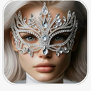 Bling Rhinestone Masquerade Mask For Women Ball Costume Crystal Face Mask Carnival Jewelry