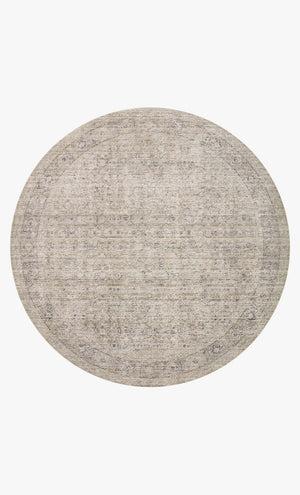 Loloi Amber Lewis Alie Collection ALE-03 Taupe/Dove 7'-10'' x 7'-10'', .13'' Pile Height, Round Area Rug