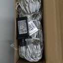 WATERGLIDE Outdoor Christmas Net Lights, 12FT x 5FT 360 LED Mesh String Light with 8 Lighting Modes, Connectable Light for Garden Tree Bushes, Holiday Wedding Party Decorations, Multicolor