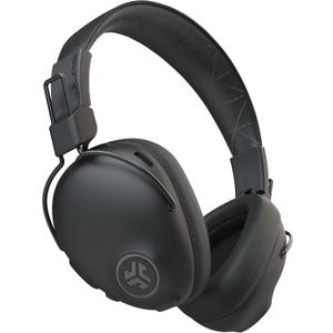JLab Studio Pro ANC Bluetooth Wireless Over-Ear Headphones, 45+ Hour Bluetooth 5 Playtime, Smart Active Noise Cancellation, EQ3 Sound, Ultra-Plush Faux Leather and Cloud Foam Cushions, Black