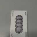 Air Tracker Tags-4 Pack and 4 Free Leather Keychain Holder Work with Apple Find My (iOS Only), Bluetooth Tracker Key Finder, Replaceable Battery Smart Tag Item Locator for Keys, Wallet, Luggage (Olive black)