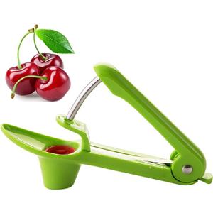 Culinary Fresh Cherry Olive Pitter Corer Remover Kitchen Tool Gadget Green
