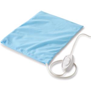Sunbeam Heating Pad for Pain Relief | Standard Size Ultra Heat, 3 Heat Settings | Light Blue, 12 Inch x 15 Inch
