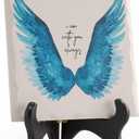 LukieJac Memorial Gifts - In Loving Memory Of Loved One Mother Father Sympathy Gifts For Loss Of Mom Bereavement/grief/condolence/remembrance Angel Wing Funeral Home Decor Wooden Sign Plaque, 66 Inch