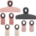 Chip Clips Bread Clips Bag Clips Magnetic Clips Chip Clip Chip Clips Bag Clips Food Clips Clips for Food Packages Chip Bag Clip (8pcs Pink)