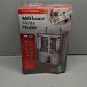 Comfort Zone Electric Portable Milkhouse Style Utility Space Heater with Adjustable Thermostat, Overheat Protection, and Safety Tip-Over Switch, Ideal for Garage or Greenhouse, 1,500W, CZ798BK