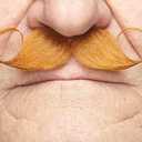 Mustaches Self Adhesive Fake Mustache Mix, Novelty, False Facial Hair Value Pack (6pcs.) (Ginger)