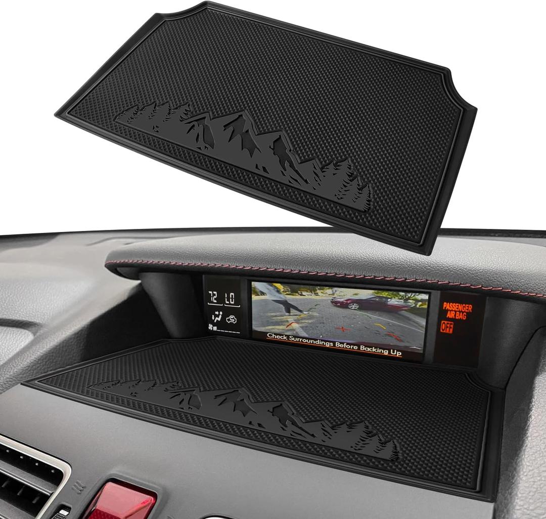 Dash Mat for Subaru Crosstrek Accessories 2012-2017, Forester 2014-2018, Impreza XV 2012-2016 Interior Non-Slip Dashboard Mat Pad Liner (Black)