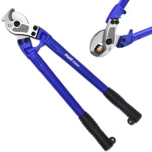 ZrgGea Cable Cutters 18 inch, Industrial-Grade Heavy-Duty Cable Cutter, Forged from T8 Alloy Steel, HRC56, Sharp Cutting. Suitable for Cutting Copper and Aluminum Core Cables, Blue