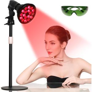 Red Light Therapy for Body and Face, Infrared Red Light Therapy Device with Adjustable Stand, 660nm  850nm Desk Red Light Therapy Lamp for Neck, Knee Pain Relief, Skin Wellness