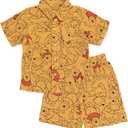 Disney Winnie the Pooh Mickey Mouse Outfit Set Shortall Dress Newborn to Little Kid (3-6 Months)