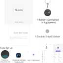 Bluetooth Key Finder Smart Tag Tracker Item Locator with Key Chain, Separate Battery Compartment, for Keys, Luggage, Backpacks (Nutale Findthing)