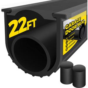 Holikme Garage Door Seals Bottom Rubber,Weather Stripping Kit Seal Strip Replacement, 5/16 Inch T-End, 4 1/8 Inch Width (22Ft, Black) Holikme Garage Door Seals Bottom Rubber,Weather Stripping Kit Seal Strip Replacement, 5/16 Inch T-End, 4 1/8 Inch Width (22Ft, Black)