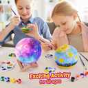 Paint Your Own Moon Lamp Kit, Cool Gifts DIY 3D Space Moon Night Light, Art Supplies Arts & Crafts Kit, Arts and Crafts for Kids Ages 8-12, Toys Girls Boy Birthday Gift Ages 3 4 5 6 7 8 9 10 11 12+
